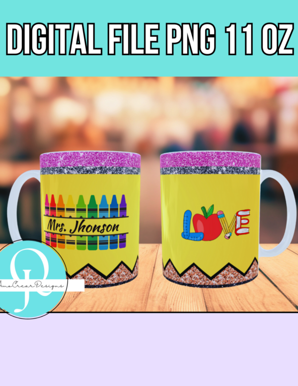 Taza de Maestros / Maestros / Teachers Day / PNG file / envoltura de taza de 11 oz / descarga instantanea
