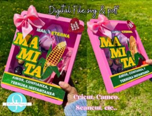 MASECA Box / mothers day / SVG / PDF / Cricut, Cameo / Scan cut / Tijeras / descarga digital