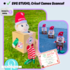 Caja para elfs, delivery box, svg studio pdf, incluye el png de stickers y  certificado de adopcion, navidad, cricut cameo scan cut, archivo digital, descarga inmediata, christmas