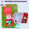 Caja para elfs, con certificado de adopcion, navidad, christmas, puede colocar la fecha actual, svg studio, pdf, archivo digital descarga instantanea