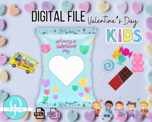 Chipsbags Candy Valentine's Day KIDS Png / Pdf
