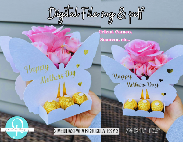 Butterfly Basket flowers , SVG / PDF / Cricut / Scancut / Cameo / digital file