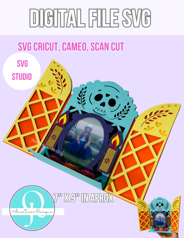ALTAR FRAME PHOTO Altar Dia De Muertos / frame / photo / desk / SVG / STUDIO / Cricut, Cameo, Scancut / digital file