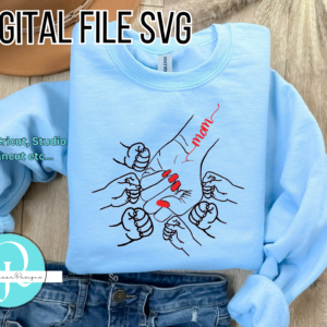 MOM'S HAND / SVG / STUDIO / DIGITAL FILE / CRICUT /CAMEO / SCAN CUT