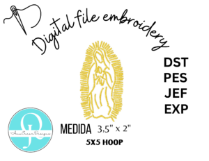 LUPITA Embroidery Design / Formatos, DST, PES,JEF,EXP / DIGITAL FILE / BORDADO