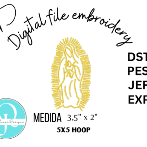 LUPITA Embroidery Design / Formatos, DST, PES,JEF,EXP / DIGITAL FILE / BORDADO