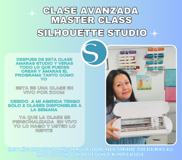 Master Class Silhouette Studio Clase en vivo por ZOOM de persona a persona