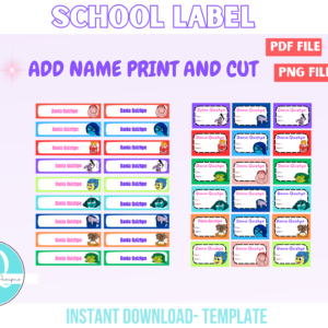 School Label / png / pdf / inside out