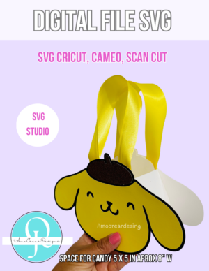 POMPOM CANDY BASKET / SVG / STUDIO / Cricut, Cameo, Scan cut, Digital File / BIRTHDAY