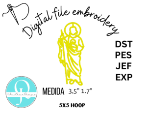 SAN JUDITAS BORDADO / EMBROIDERY / FORMATOS DST, PES, EXP, JEF / DIGITAL FILE / BORDADO