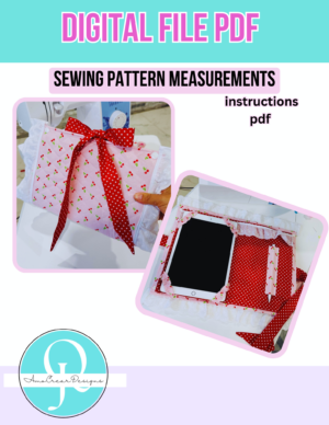 Ipad Cover Sew Pattern / Measures  / PDF Instructions / digital file ipad 10.2  Generation 7th 8th 9th