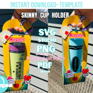 SKINNY CUP HOLDER / TEACHERS DAY HOLDER / TUMBLERS 20 OZ / VASO LARGO DE 16 OZ / svg  / studio