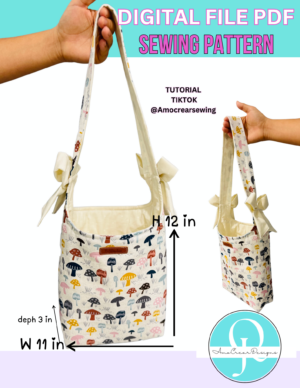 BAG PATTERN SEW / PDF / PRINT / HOME PRINT , DIGITAL FILE