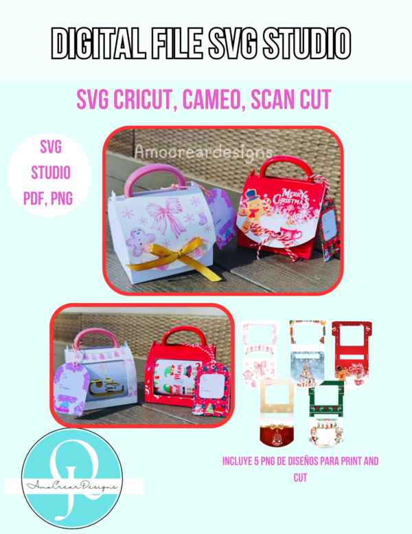 EMPAQUE DE TAZAS / Porta taza Navidad  / Christmas DIGITAL FILE / MUG 11 OZ / SVG / STUDIO / PDF / PNG / INCLUYE 5 PNG DIFERENTES / CRICUT / CAMEO / SCAN CUT / PRINT AND CUT/ CHRISTMAS