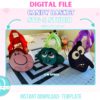 Pack 9 Candy Basket Movie / archivos de corte SVG / STUDIO / Cricut, Cameo, Scan cut / digital file