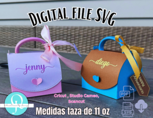 Caja Tesoro, Caja cartera, SVG / PDF / Taza 11 oz / Cricut / Studio / Scancut / valentines / birthday / mothers day / fathers day