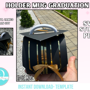 Graduation Holder Mug 11 oz / Svg / Studio / Pdf / Archivo de corte / para Cricut, Cameo, Scancut / digital file /