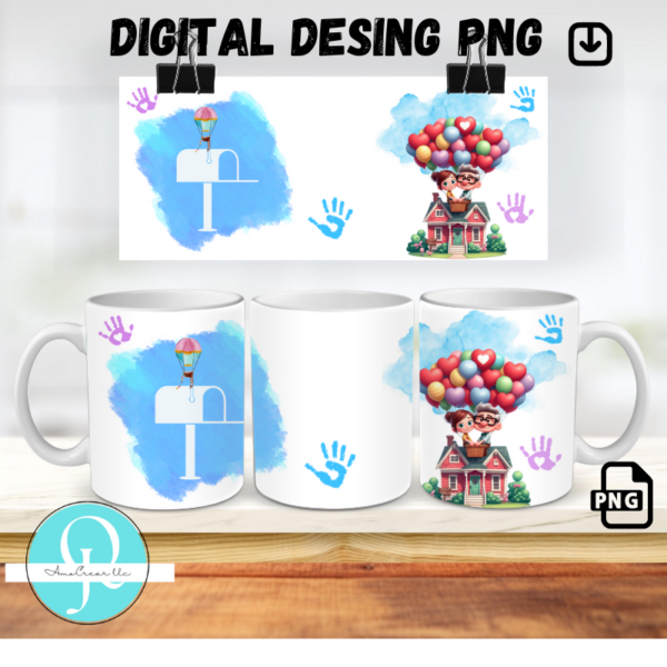 Una Aventura de Altura 2 PNG para tazas de 15 oz y 11 oz Descarga Digital / VALENTINES