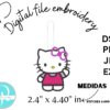 KITTY FELTIE & KEYCHAIN / EMBROIDERY DESIGNS / DISEÑO DE BORDADO / 4 FORMATOS DIFERENTES / PES / DST / EXP / JEF / DIGITAL FILE