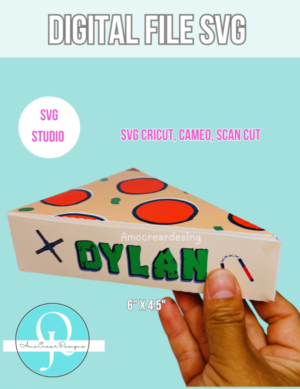 PIZZA BOX SVG/ STUDIO / PDF/ Cricut, Cameo, Scan cut / BIRTHDAY