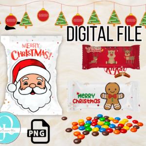 PACK CHRISTMAS ENVOLTURAS , PNG , 3 PNG PARA ENVOLVER GOLOSINAS EN NAVIDAD / DIGITAL FILE