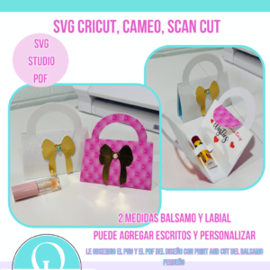 PLANTILLA DE BALSAMO LABIAL / SVG / STUDIO / PDF / 2 PLANTILLAS INCLUIDAS / DOS MEDIDAS / CRICUT / CAMEO / SCAN CUT / VALENTINES