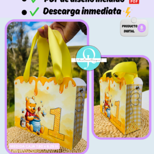 Bolsa Boutique Bag, bolsa de cumpleaños, bolsa de regalo, editable en Canva gratis o pro 2 editables y pdf de 3 diseños gratis, archivo digital