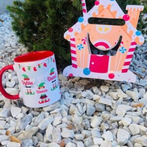 CASITA DE NAVIDAD PORTA TAZA / GINGER BREAD HOUSE MUG HOLDER / DIGITAL FILE / SVG / PNG / PDF /