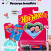 hot wheels carros empaque, dia del hombre cumpleaños editable en Canva, PDF archivo digital, descarga inmediata