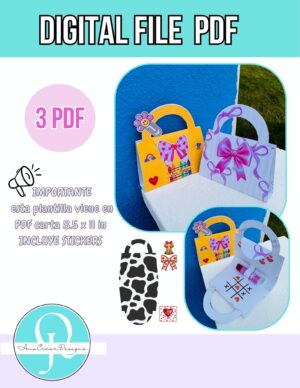 foto balsamo cartera CARTERA BALSAMO / BAG CHAPSTICK / 3 PDF DISEÑOS / DIGITAL FILE /