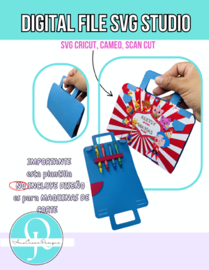 ESTUCHE CRAYONS / SVG / STUDIO / CRICUT / CAMEO / SCAN CUT / DIGITAL FILE