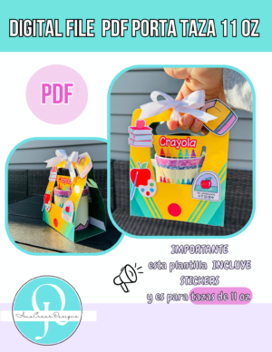 foto holder maestro 11 oz PORTA TAZA DIA DEL MAESTRO / HOLDER MUG / 11 OZ MUG / DIGITAL FILE / DESCARGA INSTANTANEA / PDF / ENGLISH / ESPAÑOL