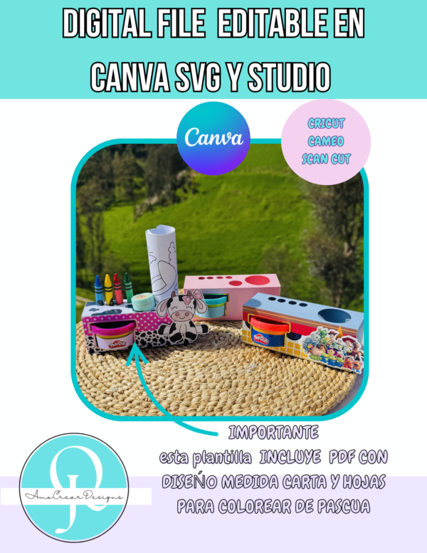 holder-15-oz-mug-bb-grinch-3 PLAY-DOH BOX / EDITABLE CANVA / SVG CRICUT / SVG SCAN CUT / STUDIO CAMEO / PDF DEL DISEÑO DE VACA INCLUIDO + HOJAS DE PASCUA PARA COLOREAR