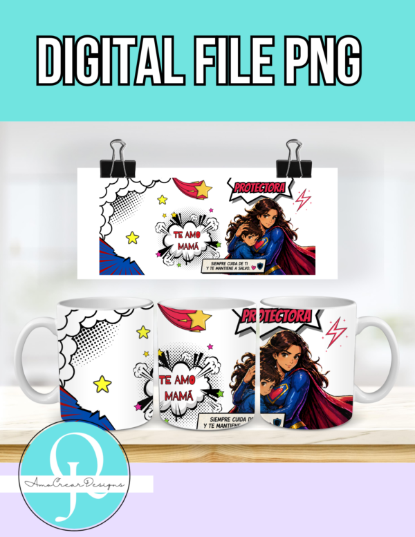 3 DISEÑOS PNG / TAZAS PARA MAMA / DIA DE LAS MADRES / TAZAS 11 OZ / MAMA AMOROSA/ DIGITAL FILE