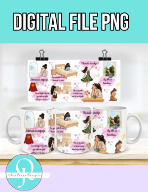 ENTONCES SE DISFRAZA / PNG TAZAS 11 OZ / MAMA / MOTHERS DAY / DIGITAL FILE /