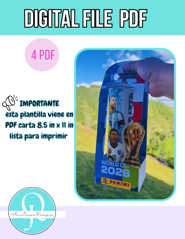 HOLDER TUMBLER 20 OZ PDF / MUNDIAL / DIGITAL FILE