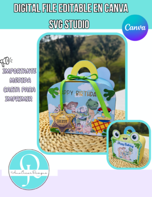 TRAVEL BOX TOYS / EDITABLE EN CANVA / PDF / PNG / SVG / STUDIO / CRICUT / CAMEO / SCAN CUT / DIGITAL FILE
