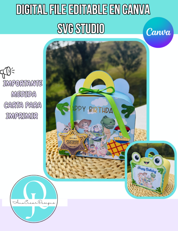 TRAVEL BOX TOYS / EDITABLE EN CANVA / PDF / PNG / SVG / STUDIO / CRICUT / CAMEO / SCAN CUT / DIGITAL FILE