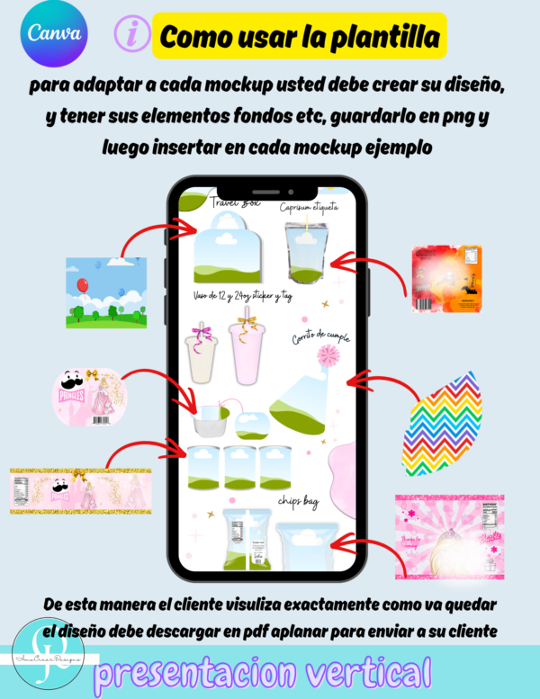 Propuesta para clientes set de travel box 7 mockups, editables, archivo digital, descarga inmediata