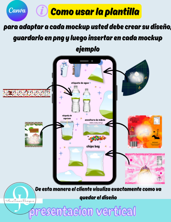 Propuesta para clientes, Presentacion de paquete de fiestas EDITABLE en Canva, incluye 6 productos editables, archivo digital, descarga inmediata