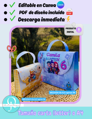 kpop foto BOLSA MALETA, Cumpleaños, Editable en Canva, descarga inmediata, 2 medidas, archivo digital 2 diseños incluidos