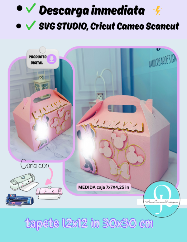 Lunch Box para maquinas de corte, Cricut, Cameo, Scan cut, formato svg, studio, archivo digital, descarga instantanea, cumpleaños