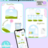 Propuesta para clientes, set con playdoh, travel box, caprisum, gorra, y pringles, mockups descarga instantanea, archivo digital