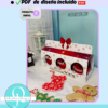 EMPAQUE DE 3 ESFERAS, de 8cm o 3,15 in EDITABLE EN CANVA, ARCHIVO DIGITAL, DESCARGA INMEDIATA, PDF DE DISEÑO INCLUIDO