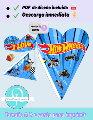 HOTWHEELS Motos, ramo PDF, descarga inmediata, archivo digital