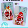 Empaque de esfera de 8cm /3.15 in para editar en CANVA, cortar con tijeras, archivo digital, descarga inmediata INCLUYE 2 pdf listos con diseño gratis NAVIDAD