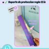 Soporte para regla metalica de 12 in o 30 cm, STL, para maquinas de 3D, Descarga Inmediata, archivo digital